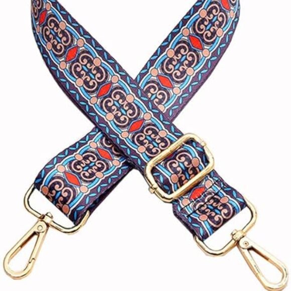 NWOT Adjustable Multicolor Purse / Guitar Strap - Picture 2 of 2